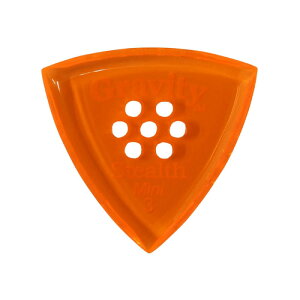 GRAVITY GUITAR PICKS Stealth -Mini Multi-Hole- GSSM3PM 3.0mm Orange sbN