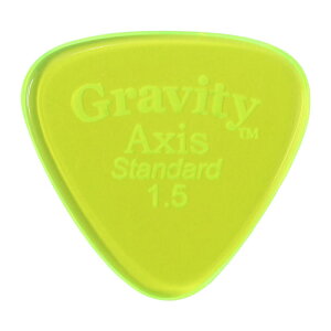 GRAVITY GUITAR PICKS Axis -Standard- GAXS15P 1.5mm Fluorescent Green M^[sbN