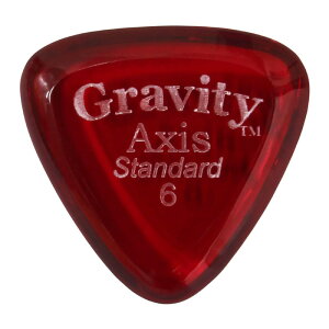 GRAVITY GUITAR PICKS Axis -Standard- GAXS6P 6.0mm Red M^[sbN