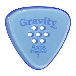GRAVITY GUITAR PICKS Axis -Standard Multi-Hole- GAXS2PM 2.0mm Blue sbN