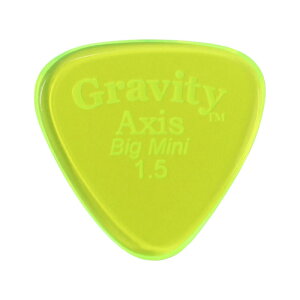 GRAVITY GUITAR PICKS Axis -Big Mini- GAXB15P 1.5mm Fluorescent Green M^[sbN