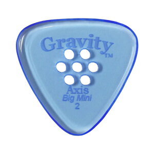 GRAVITY GUITAR PICKS Axis -Big Mini Multi-Hole- GAXB2PM 2.0mm Blue sbN