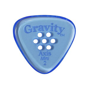 GRAVITY GUITAR PICKS Axis -Mini Multi-Hole- GAXM2PM 2.0mm Blue M^[sbN