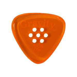 GRAVITY GUITAR PICKS Axis -Mini Multi-Hole- GAXM3PM 3.0mm Orange sbN