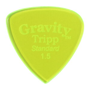 GRAVITY GUITAR PICKS Tripp -Standard- GTRS15P 1.5mm Fluorescent Green �s�b�N