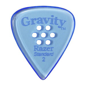 GRAVITY GUITAR PICKS Razer -Standard Multi-Hole- GRAS2PM 2.0mm Blue �M�^�[�s�b�N