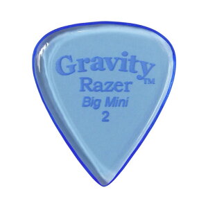 GRAVITY GUITAR PICKS Razer -Big Mini- GRAB2P 2.0mm Blue �M�^�[�s�b�N