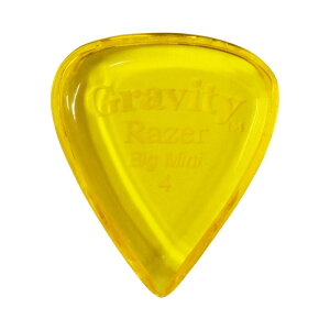 GRAVITY GUITAR PICKS Razer -Big Mini- GRAB4P 4.0mm Yellow �M�^�[�s�b�N