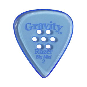 GRAVITY GUITAR PICKS Razer -Big Mini Multi-Hole- GRAB2PM 2.0mm Blue �M�^�[�s�b�N
