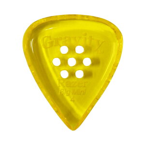 GRAVITY GUITAR PICKS Razer -Big Mini Multi-Hole- GRAB4PM 4.0mm Yellow �M�^�[�s�b�N