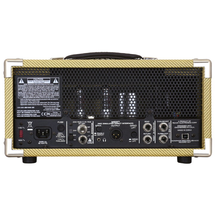 楽天市場】PEAVEY Classic 20 MH Mini Head Tweed 20W ミニヘッド  