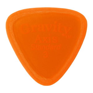GRAVITY GUITAR PICKS Axis -Standard Master Finish- GAXS3M 3.0mm Orange sbN