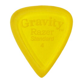 GRAVITY GUITAR PICKS Razer -Standard Master Finish- GRAS4M 4.0mm Yellow ギターピック