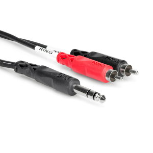 Hosa TRS-202 2m �X�e���I�t�H���I�X-RCA�I�Xx2 �C���T�[�V�����P�[�u��