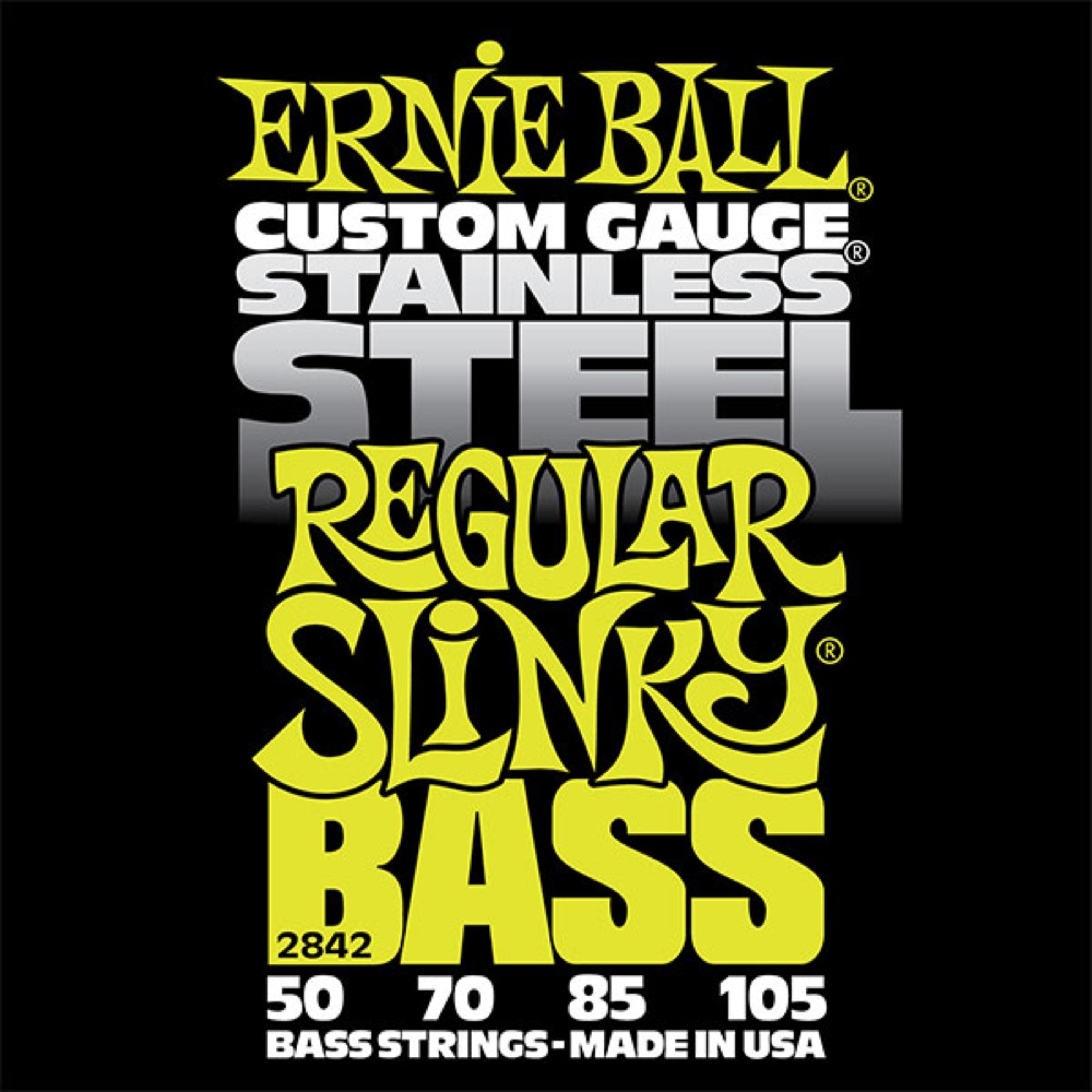 アーニーボール ステンレスワウンド ベース弦 ERNIE BALL Stainless 2842 出色 Bass Regular Slinky 未使用品
