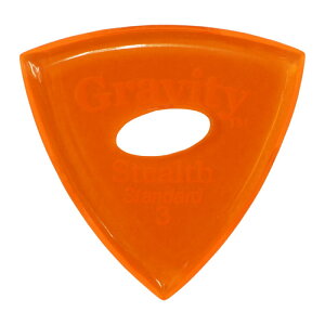 GRAVITY GUITAR PICKS Stealth -Standard Elipse Grip Hole- GSSS3PE 3.0mm Orange M^[sbN