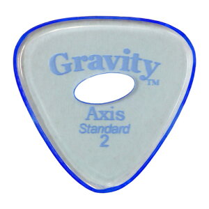 GRAVITY GUITAR PICKS Axis -Standard Elipse Grip Hole- GAXS2PE 2.0mm Blue M^[sbN