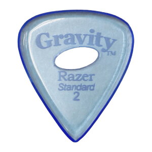 GRAVITY GUITAR PICKS Razer -Standard Elipse Grip Hole- GRAS2PE 2.0mm Blue �M�^�[�s�b�N