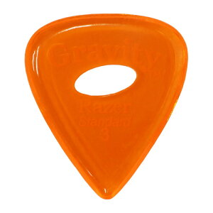 GRAVITY GUITAR PICKS Razer -Standard Elipse Grip Hole- GRAS3PE 3.0mm Orange �M�^�[�s�b�N