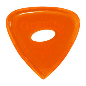 GRAVITY GUITAR PICKS Edge -Standard Elipse Grip Hole- GEES3PE 3.0mm Orange �s�b�N