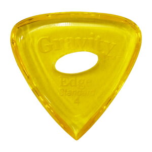 GRAVITY GUITAR PICKS Edge -Standard Elipse Grip Hole- GEES4PE 4.0mm Yellow �s�b�N