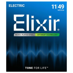エリクサー ELIXIR 19102 2Pack Optiweb Medium 11-49 エレキギター弦 2セットパック