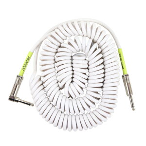 �A�[�j�[�{�[�� ERNIE BALL 6045 30' Coiled Straight/Angle Instrument Cable WHITE �M�^�[�P�[�u��