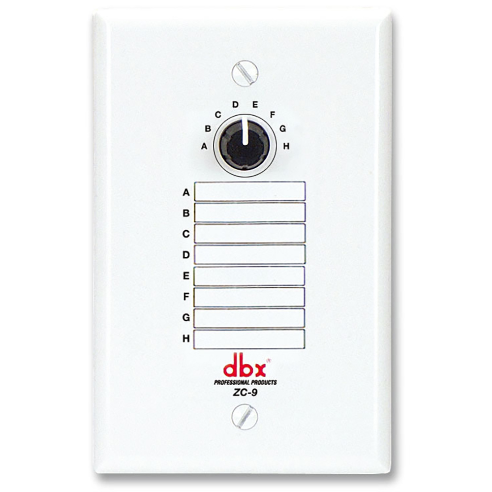 dbx 海外並行輸入正規品 [並行輸入品] 壁設置型 リモコン 300mまで延長可能 ZC-9 壁面取付パネル型リモートコントローラー