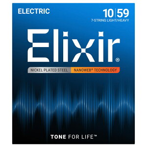 GNT[ ELIXIR 12074 NANOWEB 7-String Light/Heavy 10-59 7 GLM^[