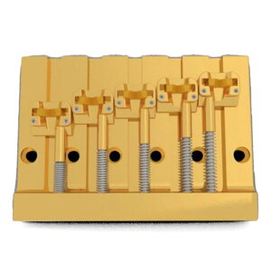HIPSHOT 5 String KickAss Bass Bridge Gold 5x[XpubW