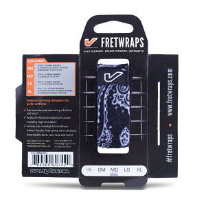 Gruv Gear FW1-BNB-MD FretWraps Black Bandana 1-Pack �~�f�B�A�� 5���x�[�X/6���N���V�b�N�M�^�[�p