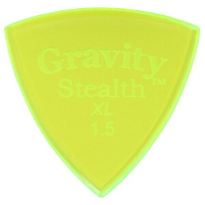 GRAVITY GUITAR PICKS Stealth -XL- GSSX15P 1.5mm Fluorescent Green sbN