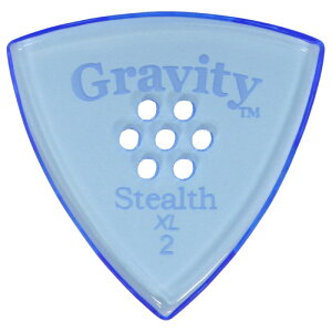 GRAVITY GUITAR PICKS Stealth -XL Multi Hole - GSSX2PM 2.0mm Blue sbN