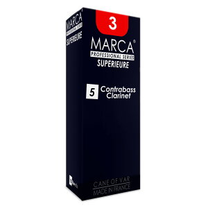 【10/1限定！最大100% Pバック】 MARCA SUPERIEURE コントラバス クラリネット リード [2] 5枚入り