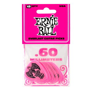 �A�[�j�[�{�[�� ERNIE BALL Everlast Guitar Picks ��9179 Pink 0.60mm 12������
