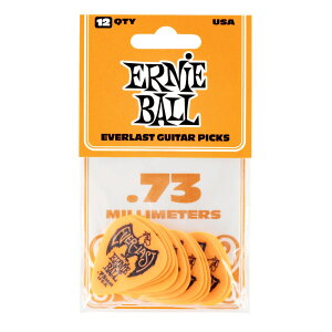 A[j[{[ ERNIE BALL Everlast Guitar Picks 9190 Orange 0.73mm 12