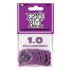 A[j[{[ ERNIE BALL Everlast Guitar Picks 9193 Purple 1.00mm 12