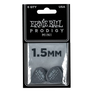 A[j[{[ ERNIE BALL Prodigy Picks 9200 Black Mini 1.50mm 6