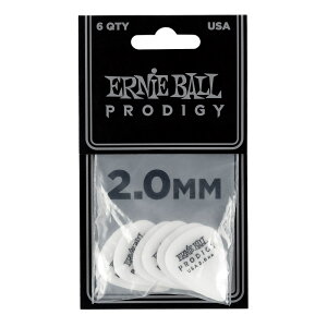 A[j[{[ ERNIE BALL Prodigy Picks 9202 White Standard 2.00mm 6