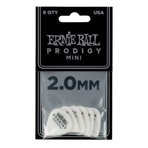 A[j[{[ ERNIE BALL Prodigy Picks 9203 White Mini 2.00mm 6