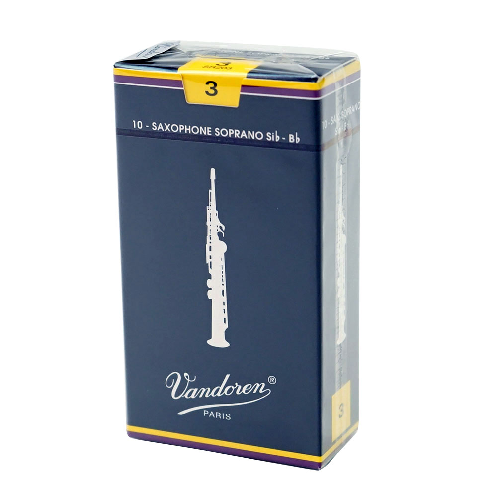 バンドーレン 青箱 品多く 3 10枚入 SR203 18％OFF Vandoren ソプラノサックスリード トラディショナル