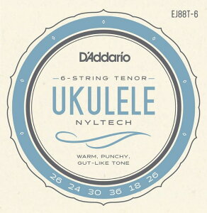 __I D'Addario EJ88T-6 Nyltech Ukulele strings 6-String Tenor 6ei[ENp Zbg