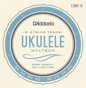 __I D'Addario EJ88T-8 Nyltech Ukulele strings 8-String Tenor 8ei[ENp Zbg