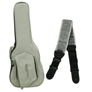 Kavaborg Fashion Guitar and Bass Bag for Acoustic Guitar + Functional Guitar Strap RDS-80 Gray アコギ用ケース＆ストラップセット