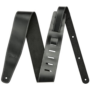 tF_[ Fender Broken-In Leather Strap 2.5" Black M^[Xgbv