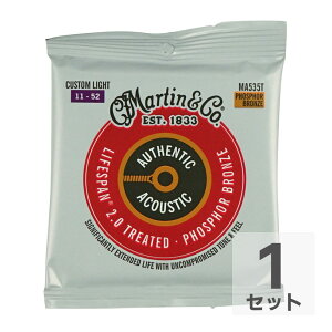 MARTIN MA535T Treated with Lifespan Phospher Bronze Custom Light AR[XeBbNM^[