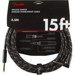 tF_[ Fender Deluxe Series Instrument Cables SL 15' Black Tweed M^[P[u