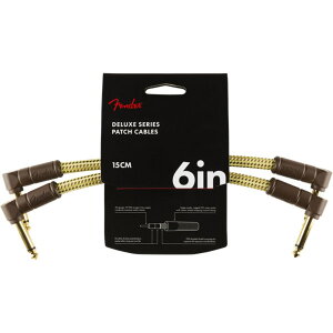�t�F���_�[ Fender Deluxe Series Instrument Cables 2 Pack LL 6 Tweed �p�b�`�P�[�u��