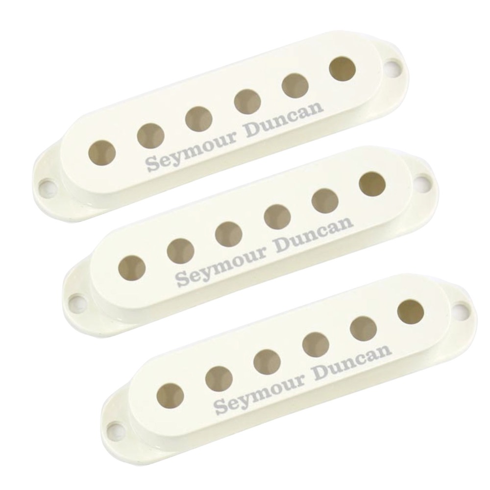 Seymour Duncan SE PU COVER Parchment WH ピックアップカバーセット ロゴ有り
