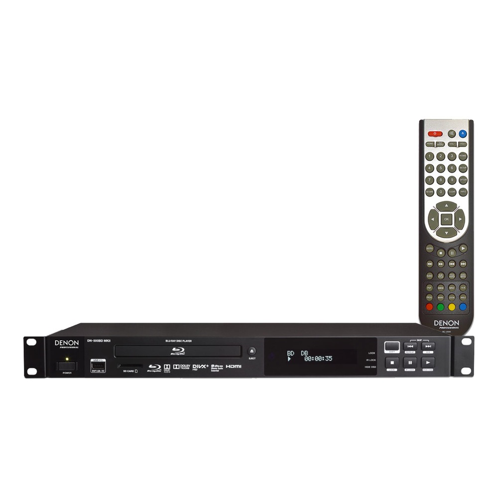 楽天市場】DENON Professional DN-500BD MKII Blue-ray DVD CD/SD/USB メディアプレーヤー :  chuya-online
